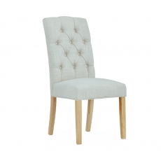 Nanterre Pair Button Back Upholstered Dining Chairs