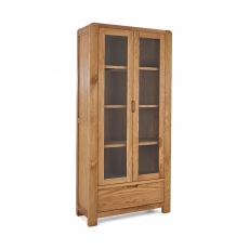 Baden Glazed Display Cabinet - 2 Doors & 1 Drawer