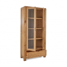Baden Glazed Display Cabinet - 2 Doors & 1 Drawer