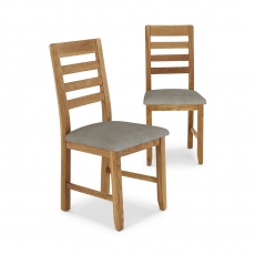 Baden Pair Ladder Back Dining Chairs