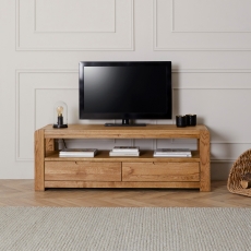 Baden Small TV Unit with 2 Drawers