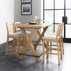 Nanterre Bar Table with Cross Legs