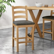 Nanterre Pair Ladder Back Bar Stools