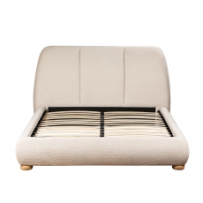 Rio 5'0 King Size Bedframe-Natural Fabric