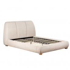 Rio 5'0 King Size Bedframe-Natural Fabric