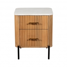 Rio 2 Drawer Bedside Cabinet