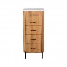Rio 5 Drawer Tall Narrow Chest