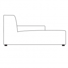 Timo 112-165CSAL - Small Chaise Section - Left Hand Facing Arm