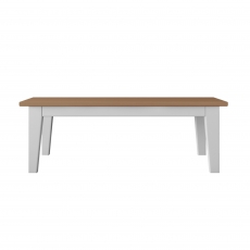 Newhaven Large Dining Bench - Tapered Legs - Oak Top