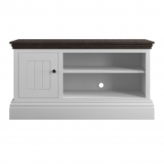 Newhaven Medium TV Unit - 1 Door - Oak Top