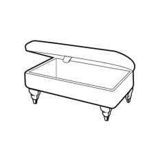 Olive Legged Ottoman