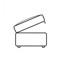Olive Storage Stool - on Glides