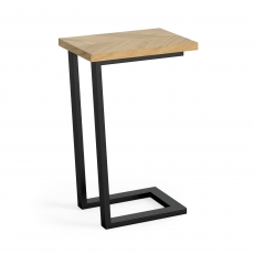 Ventnor Dining Side Table - Black Cantilever Leg