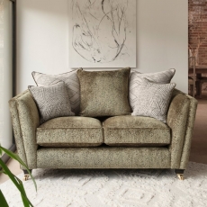 Harlow 2 Seater Static Sofa-Pillow Back