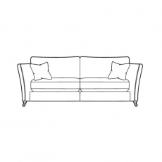 Harlow 2 Seater Static Sofa-Standard Back