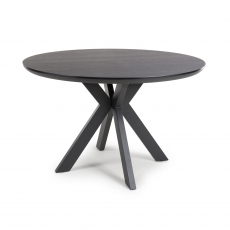 Tribeca Round Fixed Top Dining Table - 120cm