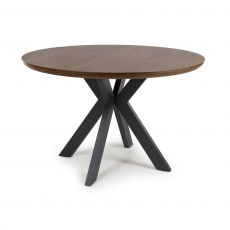 Tribeca Round Fixed Top Dining Table - 120cm
