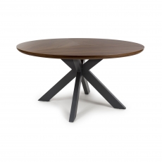 Tribeca Round Fixed Top Dining Table - 150cm