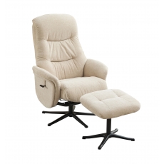 Naples Swivel Recliner Chair and Stool Set