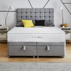Memory Luxe 2000 Bronze 6'0  Zip & Link Platform Top Divan Set