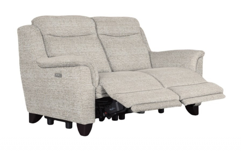 Parker Knoll Manhattan 2 Seater Double Power Recliner Sofa with 2 Button Switch-Single Motor
