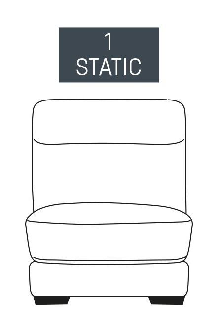 Fairway Furniture Burlington 1 Seater Static Armless Centre Section