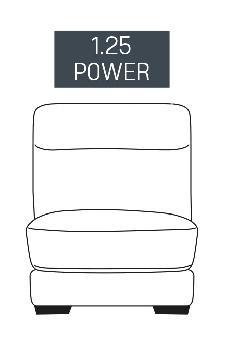 Fairway Furniture Burlington 1.25 Seater Power Recliner Armless Centre Section