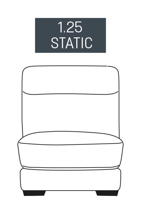 Fairway Furniture Burlington 1.25 Seater Static Armless Centre Section
