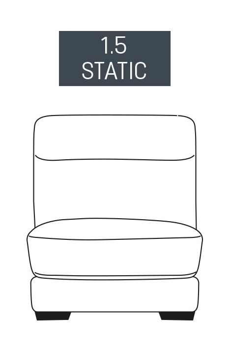 Fairway Furniture Burlington 1.5 Seater Static Armless Centre Section