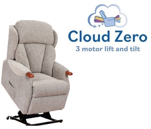 Celebrity Canterbury Petite Cloud Zero Riser Recliner Power Chair with Powered Headrest & Lumbar