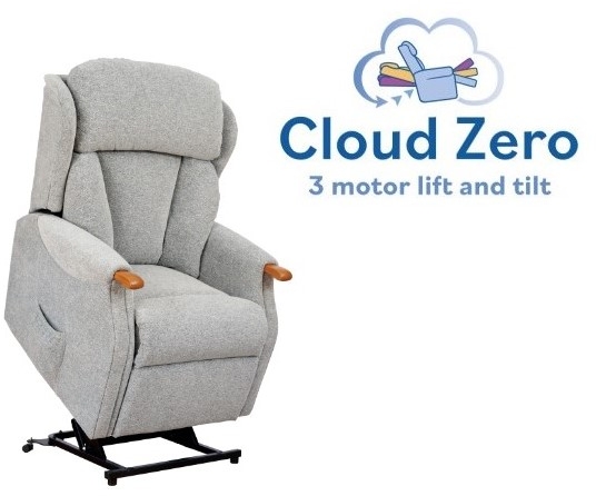 Celebrity Canterbury Standard Cloud Zero Riser Recliner Triple Motor Power Chair - Handset