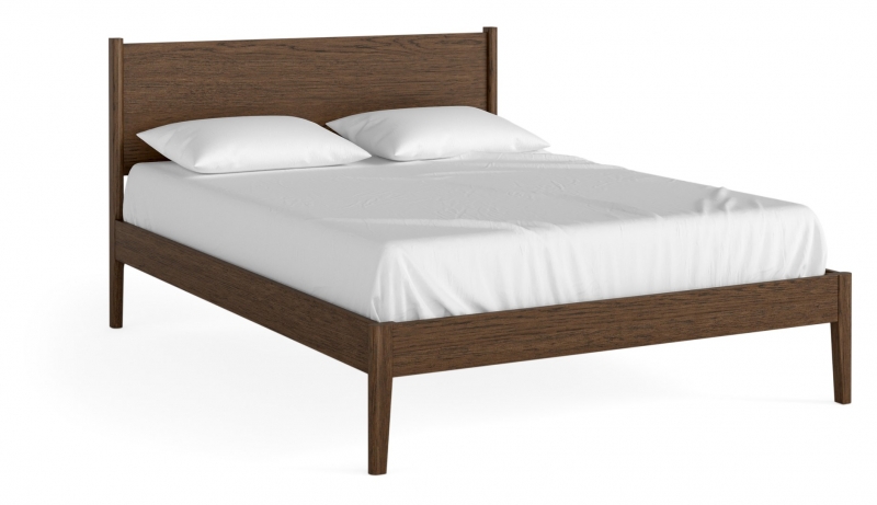 Fairway Furniture Portree Bedroom 5'0 King Size Panelled Bedframe - Brown Oak