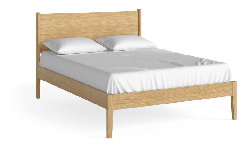 Fairway Furniture Portree 4'6 Double Panelled Bedframe - Natural Oak