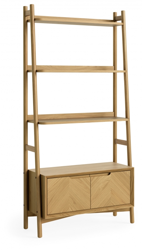 Fairway Furniture Ventnor Dining Open Storage Bookcase - 2 Doors