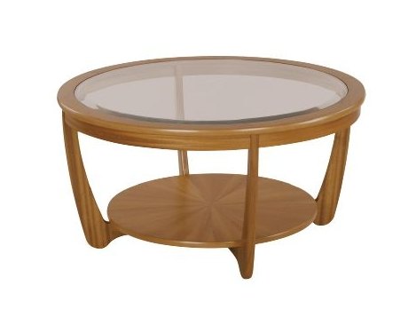 Shades 5914 Glass Top Round Coffee Table
