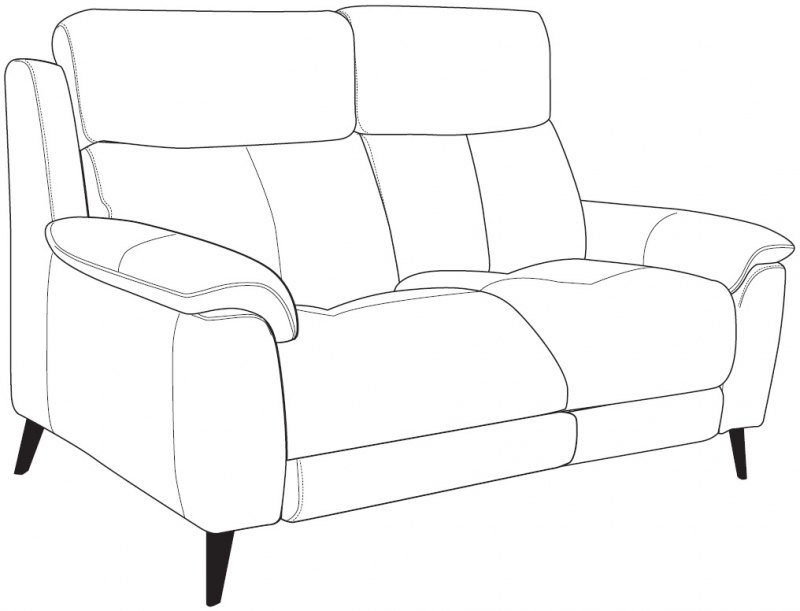 HTL Hamilton Small 2.5 Seater Static Sofa (2 Cushion)