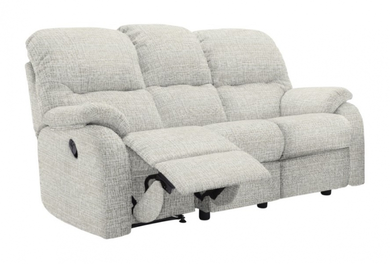 G Plan  Mistral 3 Seater Sofa (3 Cushion) with Single Manual Recliner Action