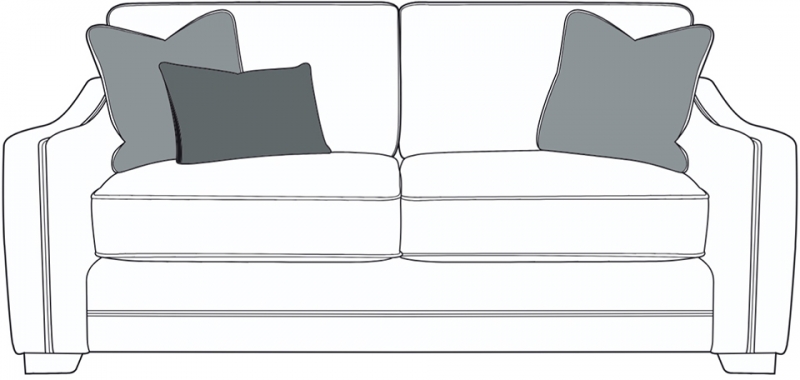 Buoyant Upholstery Ltd Evelyn 3 Seater Sofa