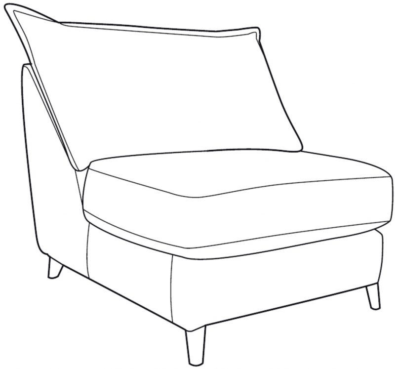 Buoyant Upholstery Ltd Marcelo Armless Unit