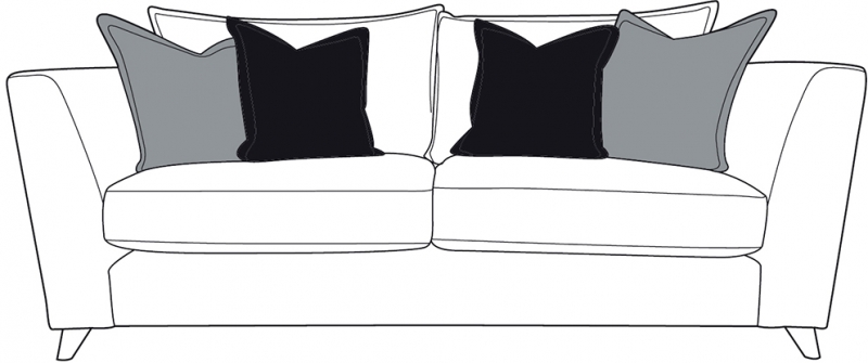 Buoyant Upholstery Ltd Marcelo 3 Seater Sofa