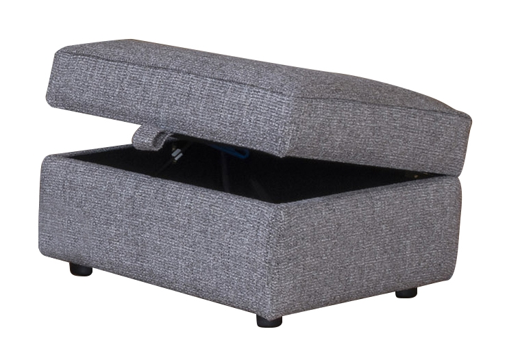 Alstons Ltd (Upholstery) Roxie Storage Stool - on Glides