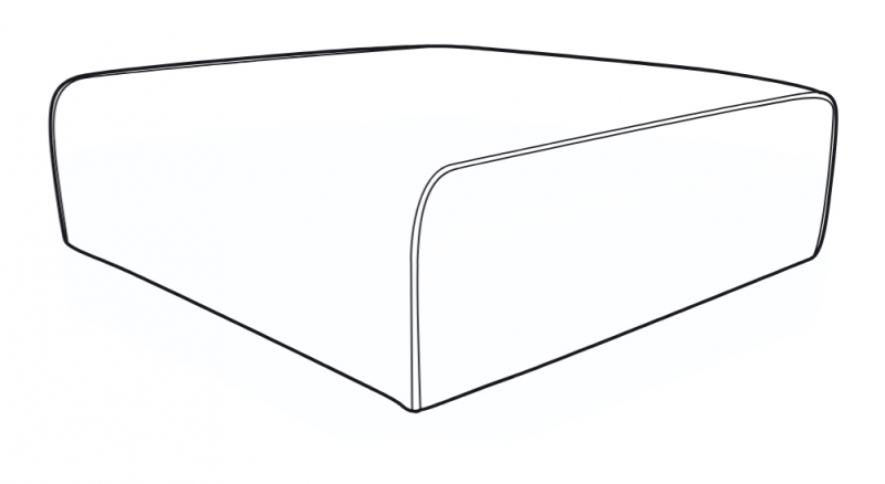 Buoyant Upholstery Ltd Evelyn Large Accent Footstool