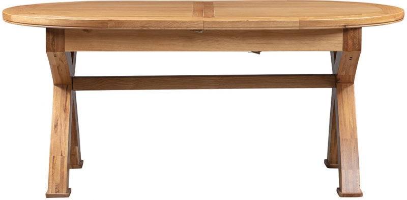 Fairway Furniture Cannock Dining Oval Cross Leg Extending Dining Table