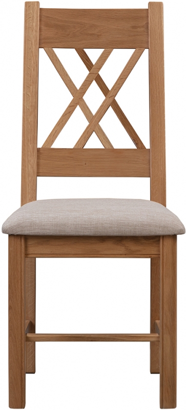 Fairway Furniture Cannock Dining Pair Cross Back Dining Chairs