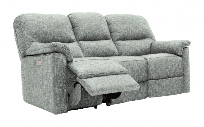 G-Plan Chadwick 3 Seater Sofa with Single Power Recliner Action - Touch Button with USB