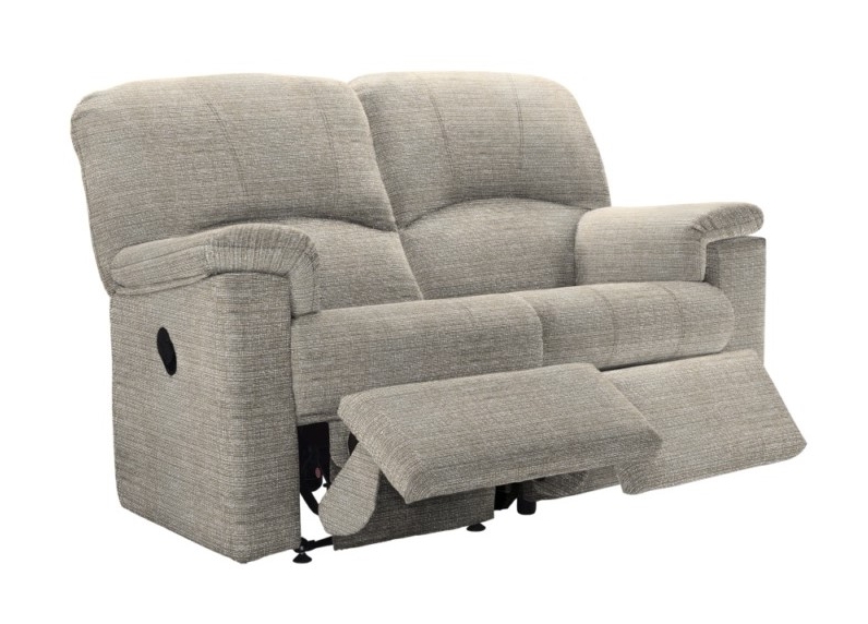 G Plan  Chloe 2 Seater Sofa with Double Manual Recliner Actions