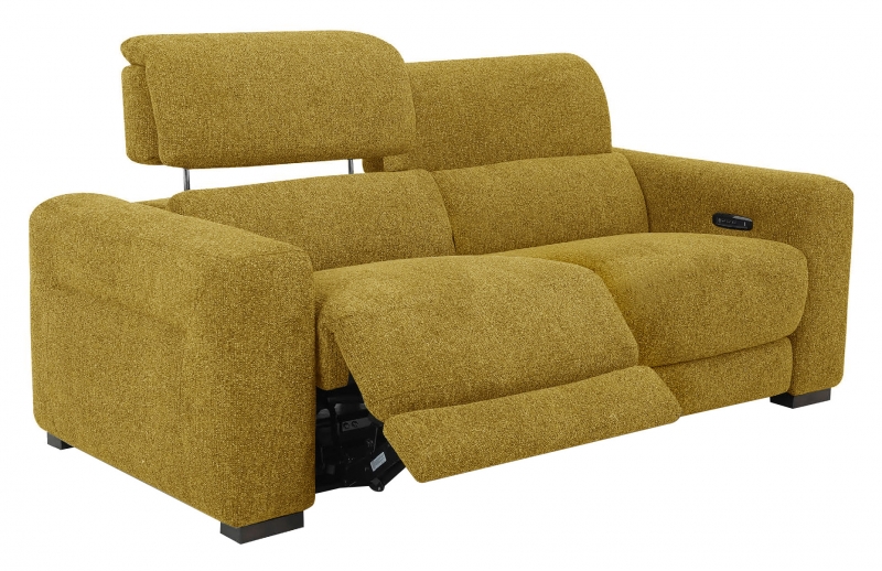 HTL Brook 2 Seater Double Power Recliner Sofa with Power Ratchet Headrest & USB