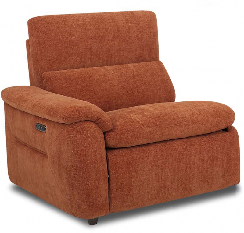 HTL  Jasper 1 Seater Power Recliner Section with Power Ratchet Headrest & USB