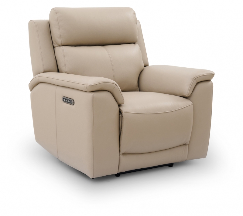 Premier Oakwood Power Recliner Chair with USB