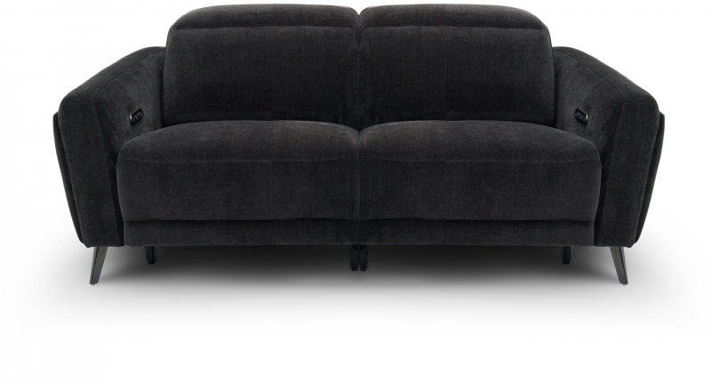 Premier Harlem 2 Seater Double Power Recliner Sofa with Adjustable Headrests and USB